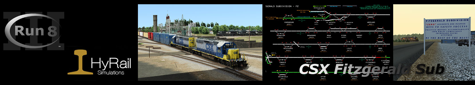 RUN8 HYRAIL CSX FITZGERALD SUB  ROUTE