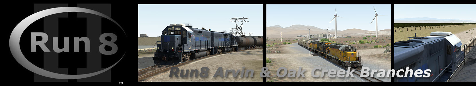 Run8 Train Simulator Arvin and Oak Creek Branches
