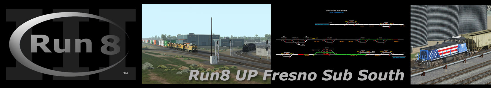 Run8 Train Simulator UP Fresno Sub South