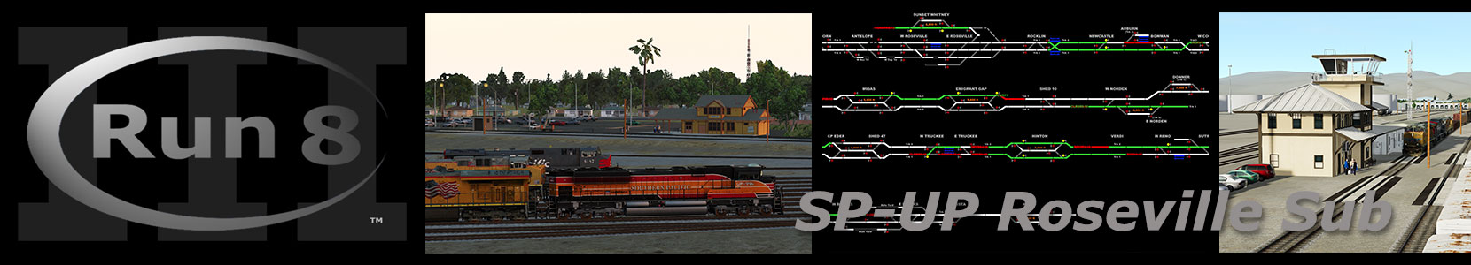 Run8 Train Simulator SP-UP Roseville Sub