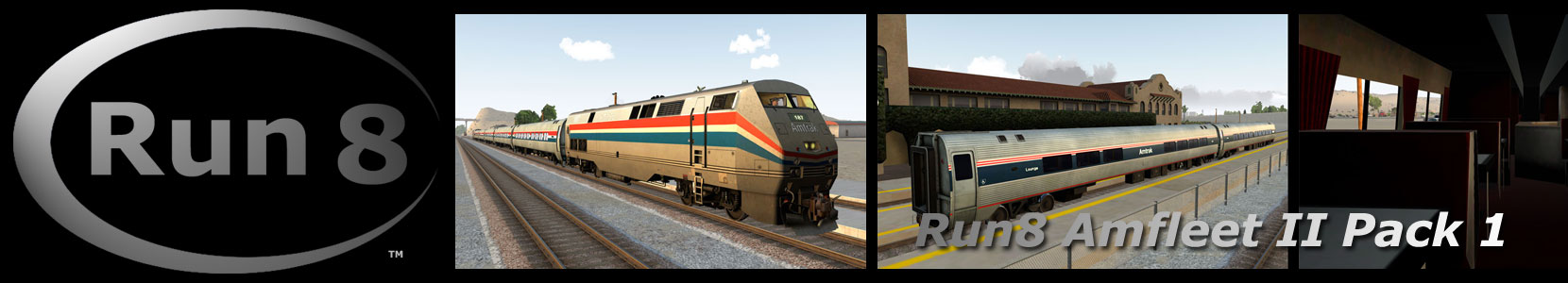 Run8 Train Simulator Amfleet II Pack 1