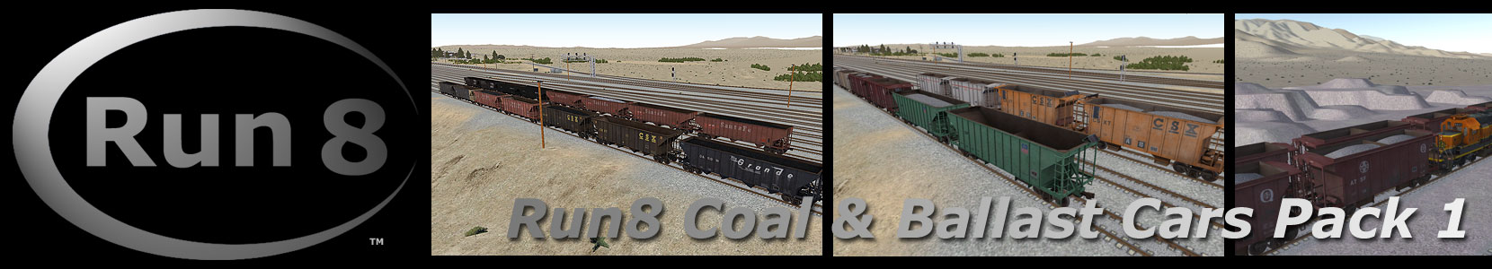 Run8 Train Simulator Open Hopper Pack 1