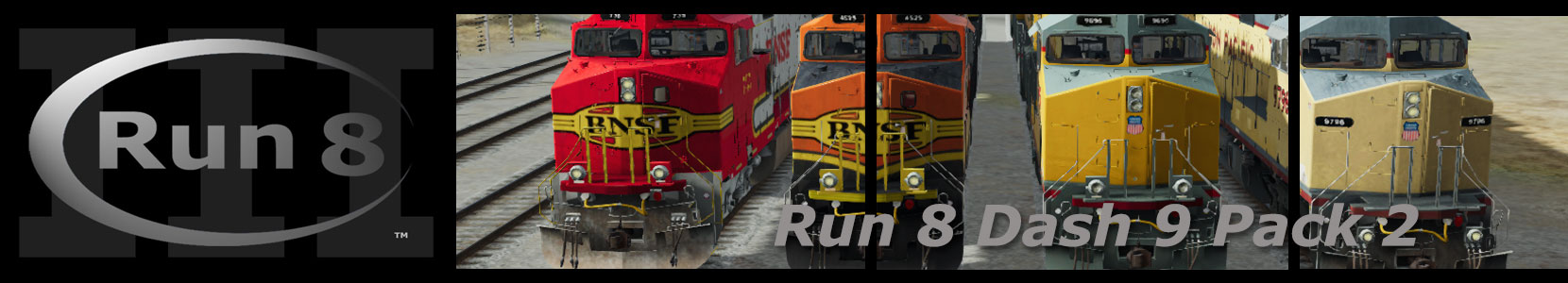 Run8 Train Simulator Dash 9 Pack 2
