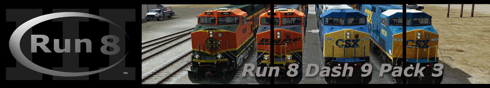 Run8 Train Simulator Dash 9 Pack 3