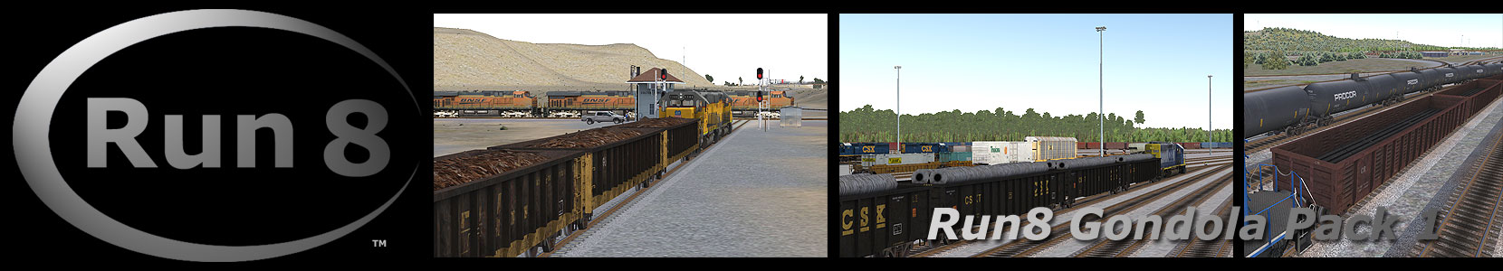 Run8 Train Simulator Gondola Pack 1