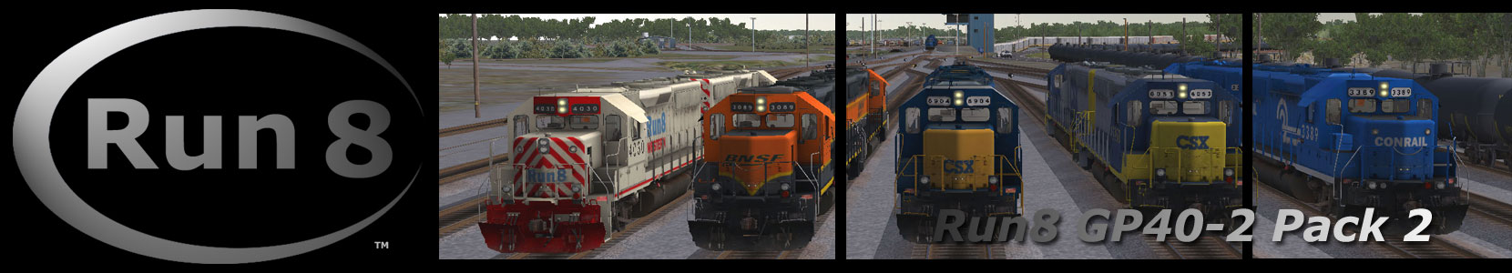 Run8 Train Simulator GP40-2 Pack 2