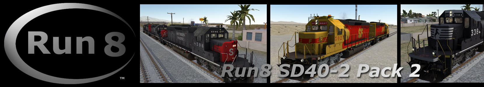 Run8 Train Simulator SD40-2 Pack 2