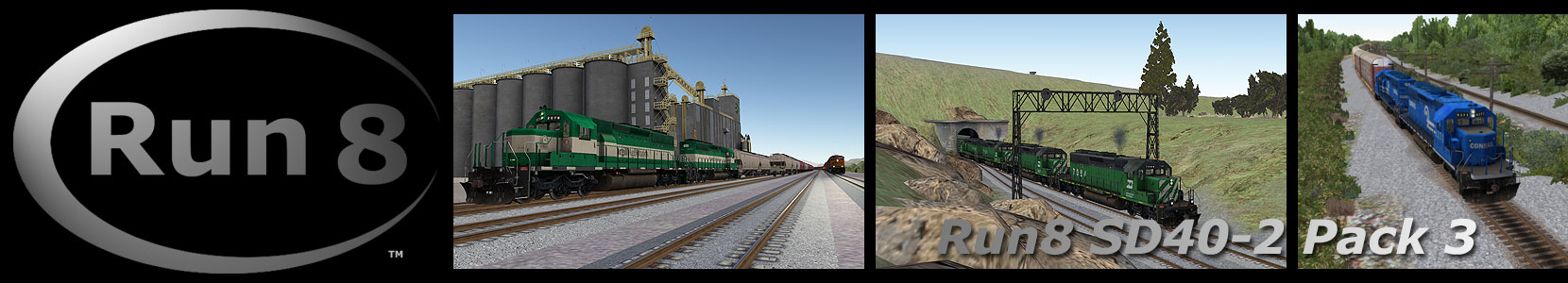 Run8 Train Simulator SD40-2 Pack 3