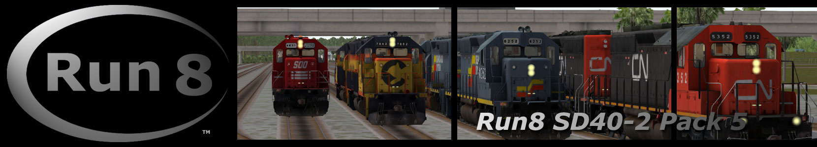 Run8 Train Simulator SD40-2 Pack 5