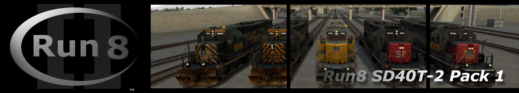 Run8 Train Simulator SD40T-2 Pack 1