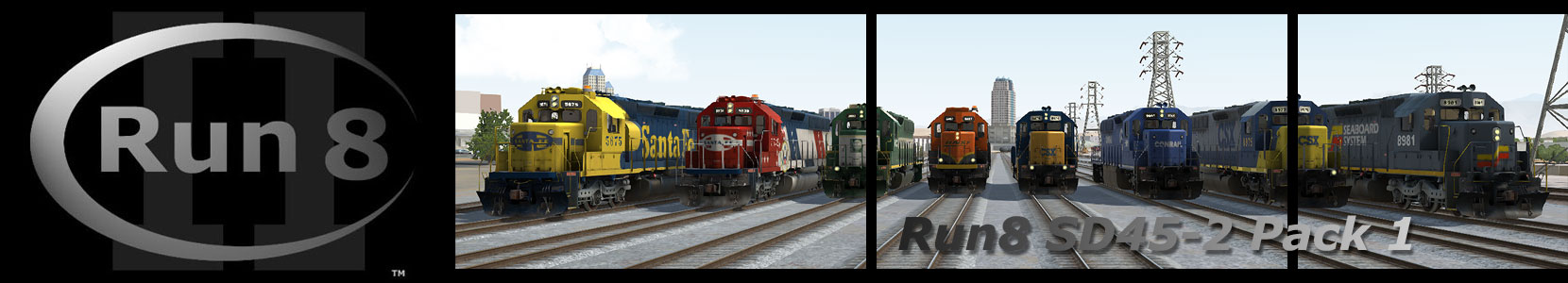 Run8 Train Simulator SD45-2 Pack 1